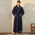 Bathrobe Adult Soft Plush Fleece Bathrobe Home Wearing Bath Robe Factory